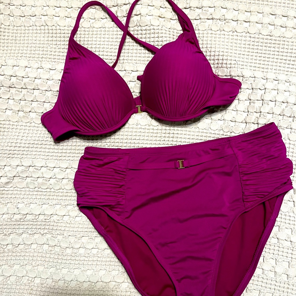 Mix and match high waisted bikini